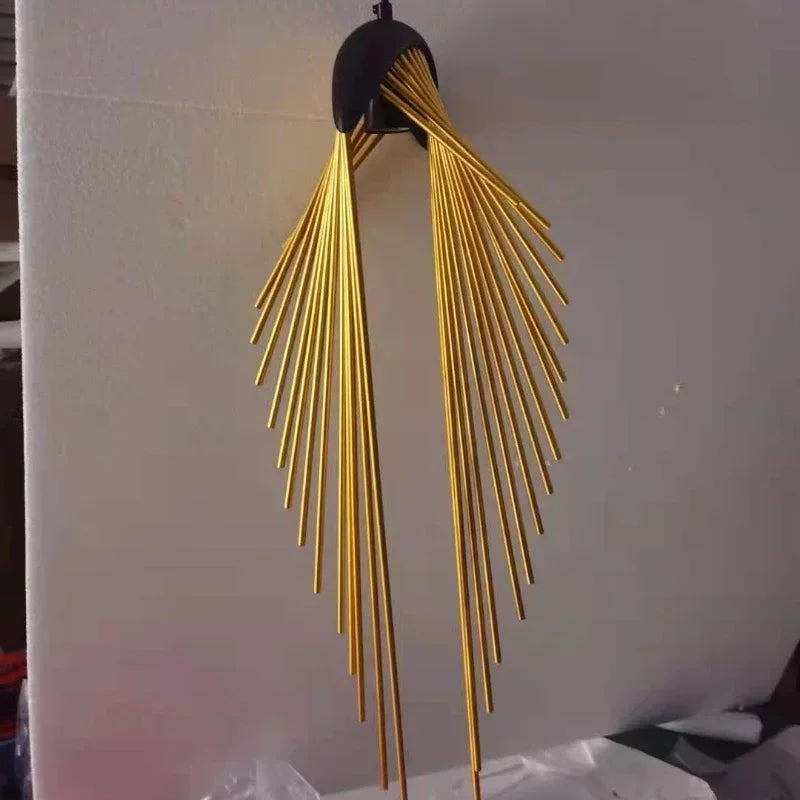 Home Decoration Salon Chandeliers Lustre Modern Nordic Metal Special-shaped Single Head Led Lights Dining Room Living Lightings